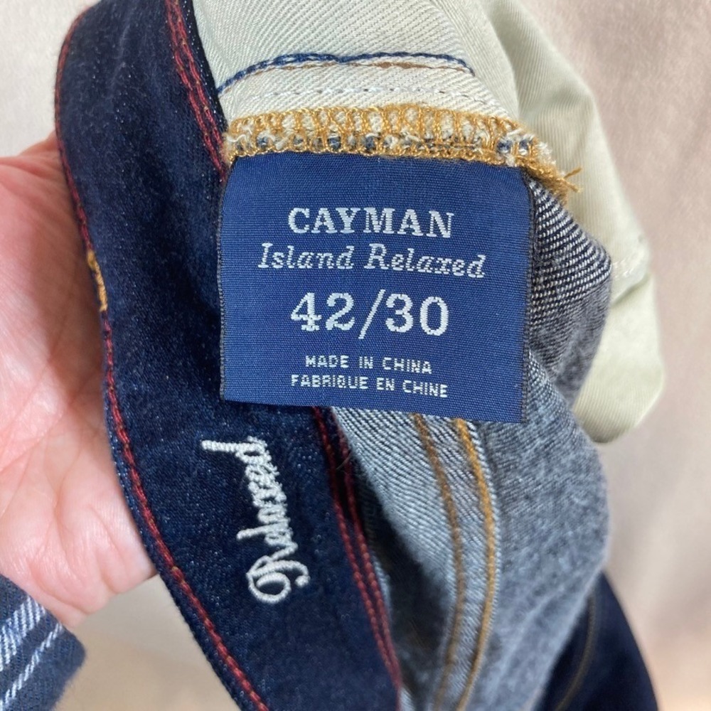 NWT Tommy Bahama Men's Cayman Island Relaxed Jeans 42x30 Dk Blue Casual Classic - Picture 5 of 6